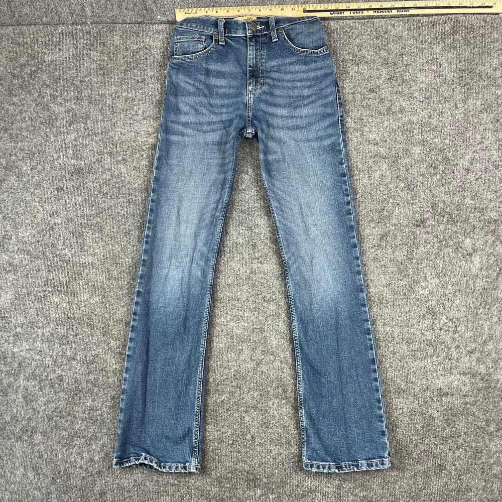 Wrangler Jeans Kids Size 16 Slim Blue Stretch Straight Leg Casual Denim Pants